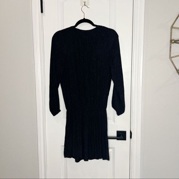 Ramy Brook Allie lace up Mini Dress Sz XS black snake print - Picture 4 of 8